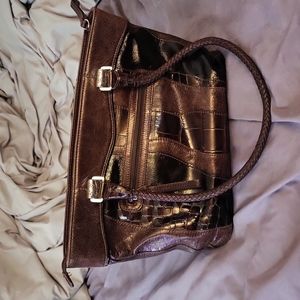 two tone brighton purse handbag satchel